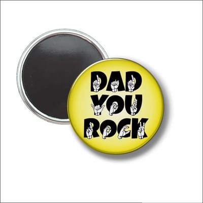 Button Met Magneet 58 MM - Dad You Rock - NIET VOOR KLEDING