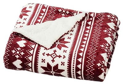 Knuffelzachte Woondeken met Sneeuwvlokken - 125 x 150 cm - Ideaal voor Winterse Gezelligheid