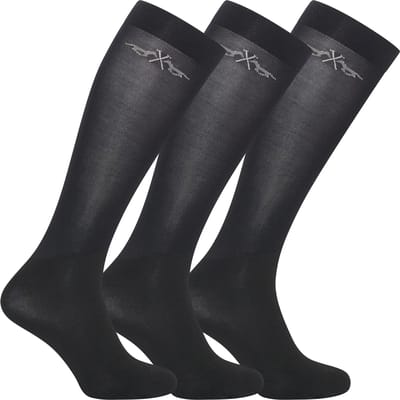 Hv Polo Paardrijsokken Hv Polo Hvpjamie 3-pack Zwart
