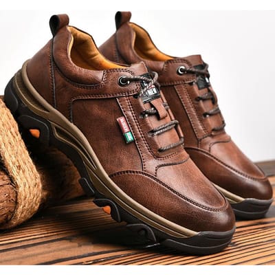 Business Comfort Herenschoenen Eenvoudig veelzijdig leren schoeisel Casual outdoor anti-slip loafers heren nieuw comfortabel plat 39 brown