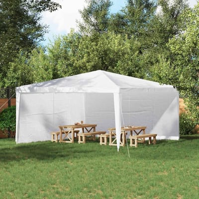 Partytent Wanden - Zijwanden Tent Tentdoek - Feestelijke Evenementen - Waterdicht & UV-bestendig - 400 x 195 cm - Wit
