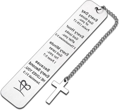Verse christelijke inspirerende geschenken voor vrouwen mannen peetzoon religieuze geschenken bladwijzers bijbelvers bladwijzer voor boekenliefhebbers doop katholieke afstuderen verjaardagscadeaus voor vrouwelijke kerstboek Mark