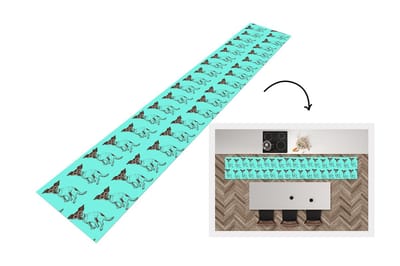Keukenloper - Loper keuken - Jack Russell - Hond - Patronen - Bril - 300x50 cm - Keukenloper vinyl