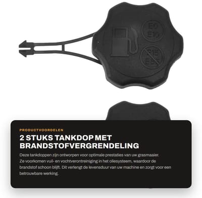 Dailygoods- Tankdop Efficiënte Brandstofvergrendeling - Geschikt voor Grasmaaier - Motorgrasmaaier - Verlengde Levensduur - Voorkomt Vuil/Vocht - Optimale Productprestaties - Brandstoftankdeksel