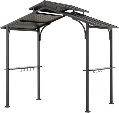 BBQ overkapping met stalen hardtop 244x152cm