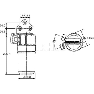 Droger, airconditioner MAHLE AD 187 000S