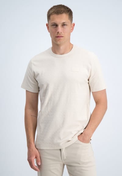 Gabbiano T-shirt Chest Logo Jacquard Jersey Dune Sand (1566117 TIM - 989)