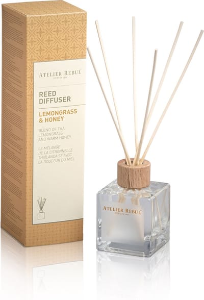 Atelier Rebul Lemongrass & Honey - Geurstokjes (120ml) - Zoete & Fruitige Geur - Heerlijke Geurverspreider