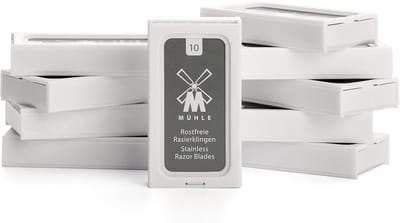 10 Stuks Scheermesjes voor Traditionele Veiligheidsscheerapparaten