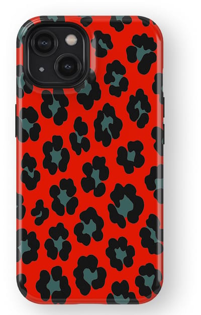 DripCase Luipaard Hoesje geschikt voor iPhone 14 | Backcover met Mag | Hoesje met Dierenprint geschikt voor iPhone 14 Jungle Blaze