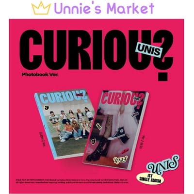 UNIS - CURIOUS Fotoboek Ver. (NIEUW-Z ver. / GLOW-Z ver.) RANDOM VER. black