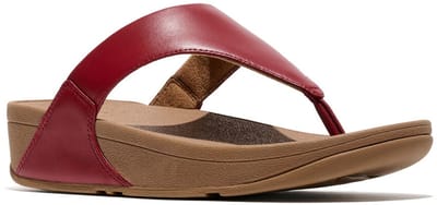 FitFlop Fitflop™ lulu leather teenslippers – bunt berry leren comfort slippers
