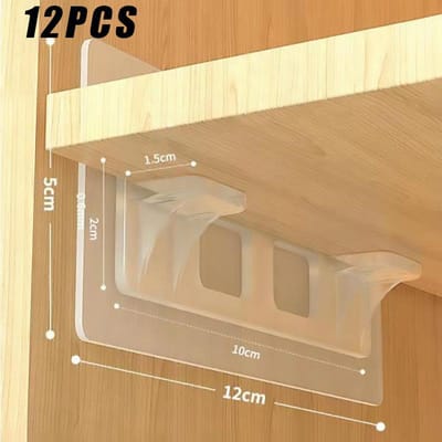 6/10 Stuks Geen Boor Kledingkast Beugels Keukenruimte Kast Scheidingsbeugel Antislip Plankenbeugel Driehoekige Beugel