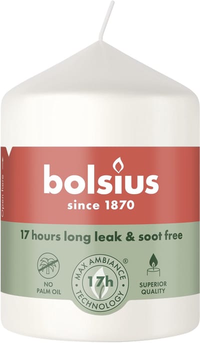 Bolsius Stompkaars 80/58 Cloudy White (1 stuk)