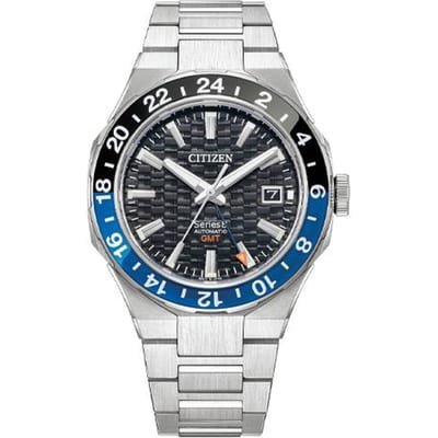 CITIZEN Series8 Series Series 8 880 GMT Series 100 meter waterdicht Automatisch Stalen Band 41mm dezelfde stijl voor mannen en vrouwen zwart wijzerplaat NB6031-56E zwart