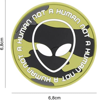 Embleem 3D PVC Not human woodland