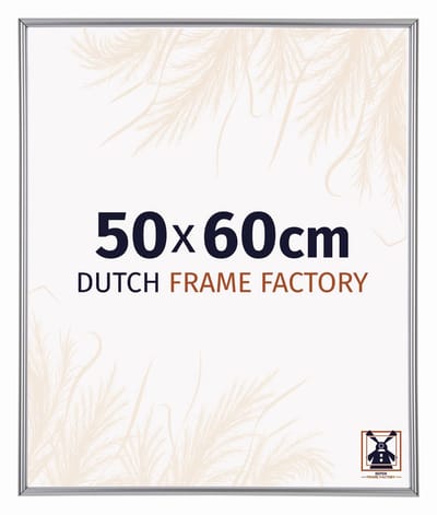 Fotolijst 50x60 cm - Kunststof - Zilver Hoogglans - Angers