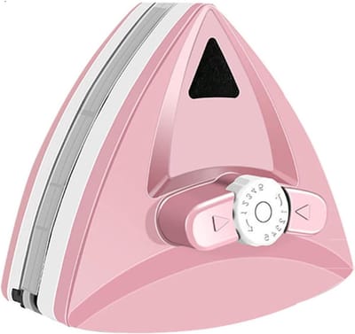 Magnetische ruitenreiniger - Dubbelzijdig gereedschap - Glas reinigen - Verstelbare magneetkracht - 1 cm - Roze