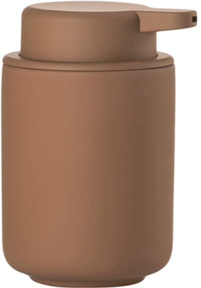 Zone Denmark Ume Zeepdispenser - Zeeppompje Vrijstaand - Zeeppomp voor Badkamer, Keuken & Toilet - Toilet & Badkamer Accessoires - 250 ml - 12,8 x 8,3 cm - Terracotta