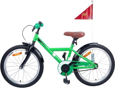 Kinderfiets - Jeugdfiets Peuterfiets - Buiten spelen - Verstelbaar stuur zadel - 18 inch - Groen