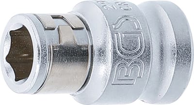 BGS Bitadapter met blokkeerkogel binnenvierkant 3/8 - binnenzeskant 5/16