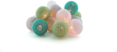 Cotton Ball Lights - LED lichtslinger voor buiten - STARTERSET - verlengbaar - 20 lampjes - Fresca