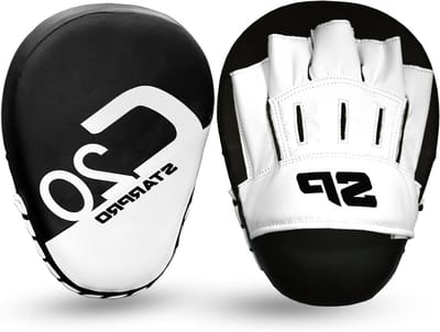 Bokspads - Stootkussens - Vechtsport Training - Lichtgewicht Schuim - One Size - Zwart