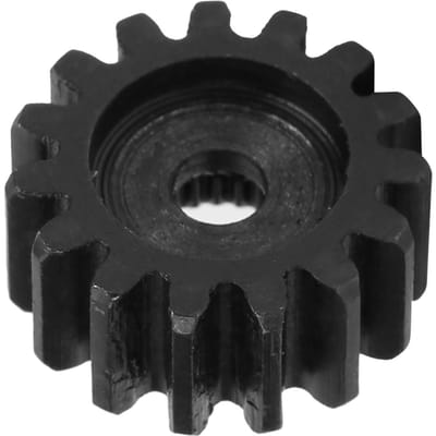 430710250015 Servo de direction 15 dents Acier coulé avec cannelure 25 dents MOD 0.8 black