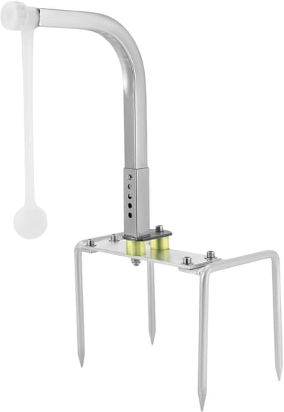 Golf Swing Trainer – Voor Golfswingtraining – Met 5 Niveaus Verstelbare Hoogte – Metaal, Zilver