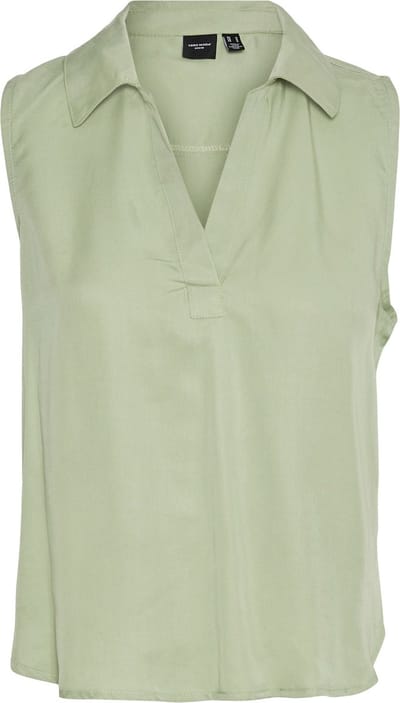 Vero Moda Top Vmharper Sl Collar Short Top 10283751 Reseda Dames Maat - M