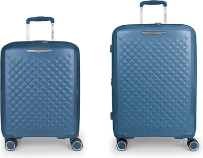 Gabol Queens 4 wielen Kofferset 2-delig met uitbreidingsplooi - Harde bagage - TSA slot - azul