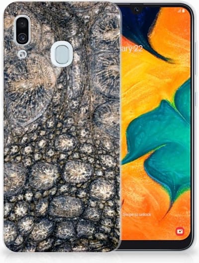 Samsung Galaxy A30 TPU Hoesje Krokodillenprint