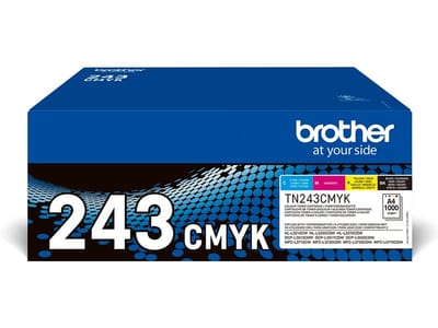 Brother TN243CMYK - Originele Tonercartridge - Multicolor Cyaan/Magenta/Yellow/Black - 4 Pack