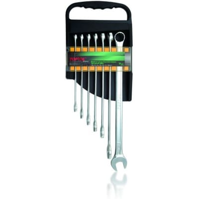 Schroeven en steeksleutelset TOPTUL 7st(10 11 12 13 14 17 19mm) extra lang