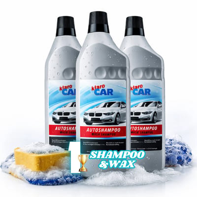 KLARO Wash & Wax Auto Shampoo 1L - De Snuffelaar® - 3 X 1000 ML