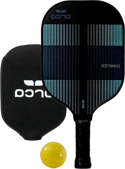 Pickleball Set - Sport Rackets - Sporten Buiten - Lichtgewicht Ontwerp - 27 cm Lengte - Zwart Geel