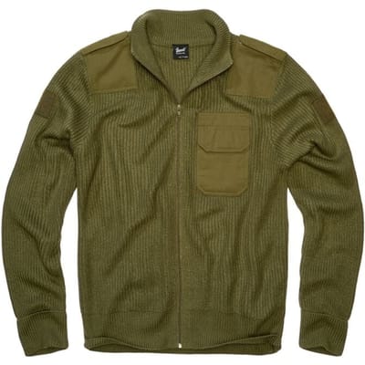 Brandit Cardigan - BW Cardigan - S tot 3XL - voor Mannen - olijf