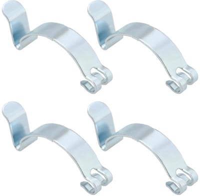 Dailygoods- Luchtfilter Clips - 4 Stuks - Universele Auto Klem - Zilveren Behuizing - Effectieve Luchtfiltering - Eenvoudig te Installeren