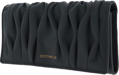 COCCINELLE Leren Portemonnee Marquise Goodie Wallet Shark Grey Blauw