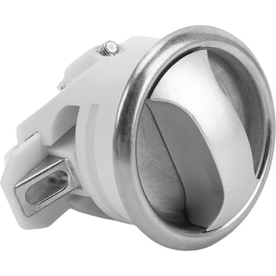 2 Set Toilet Mobiele Deurslot 43mm Diameter Gatopening Elegant Schuifdeurslot Kit voor 15 tot 18mm Dikte Wit gray