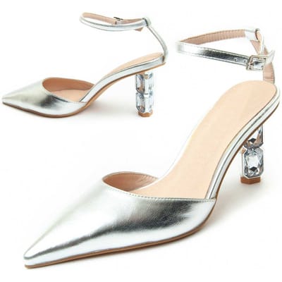 Zapato De Vestir Para Mujer  Montevita  Festshoe10  90511 36 argenté
