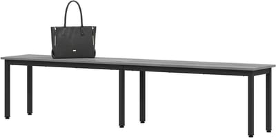 Zitbank Bewerkt Hout - Moderne Eettafelbank - Woonkamer Meubel - Strakke Minimalistische Stijl - 200 x 35 x 45 cm