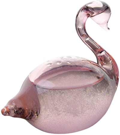Storm Glas Voorspeller - Weerstation Decoratie - Weersvoorspelling Thuis - Elegant Zwaan Ontwerp - 14 x 9 x 9 cm