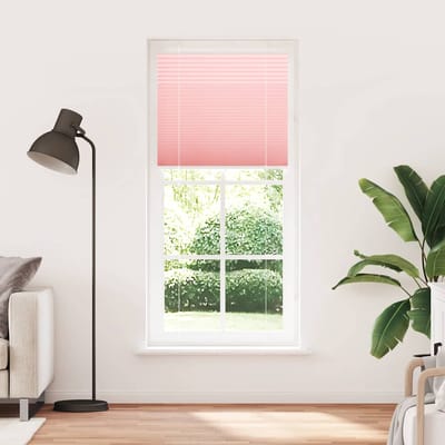 vidaXL - Plissé - rolgordijn - 85x200 - cm - stofbreedte - 84,4 - cm - polyester - roze
