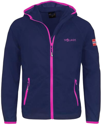 Trollkids Fjell Running Jas Paars,Roze 110 cm Jongens,Meisjes