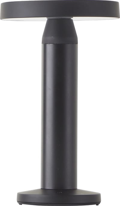 Brilliant Magua - Buiten tafellamp - LED 2W - Ø 22 cm - Solar - 220 lm - 4000 K - Dimbaar - IP44 - USB oplaadbaar - Zwart