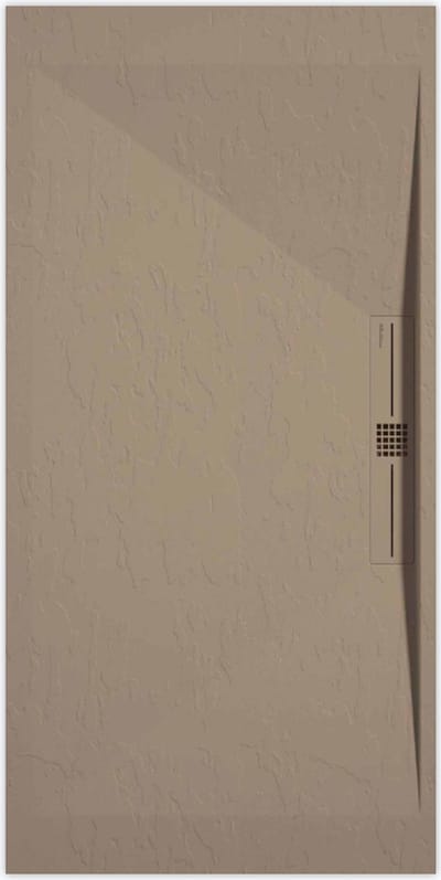 Sanifun douchebak Stone Side Moka Slate 1400 x 800 P