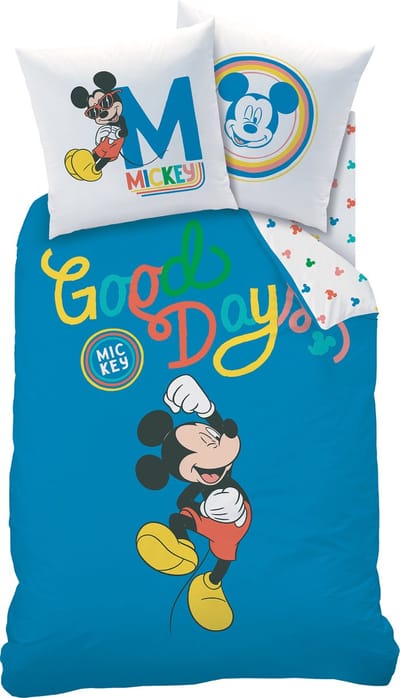 Disney Mickey Mouse Dekbedovertrek Good Days - Eenpersoons - 140 x 200 cm - Katoen