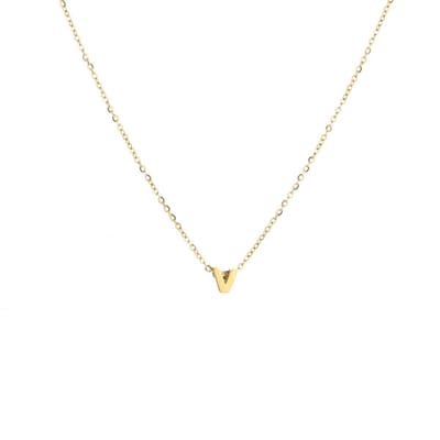 Letter-Ketting-V-Goud
