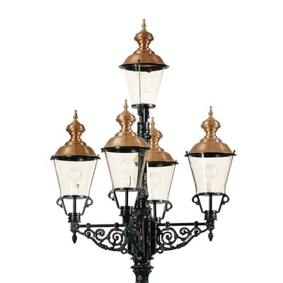 K.S. Verlichting Representatieve lantaarnpaal Monaco 5-lamps